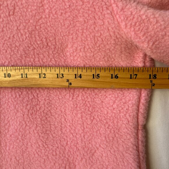 Vintage Talbots Pink Womens Jacket Coat Size Petite Small Full Zip Barbie Fleece - Picture 12 of 15